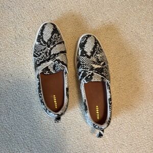 Halogen snake print slip on shoes
